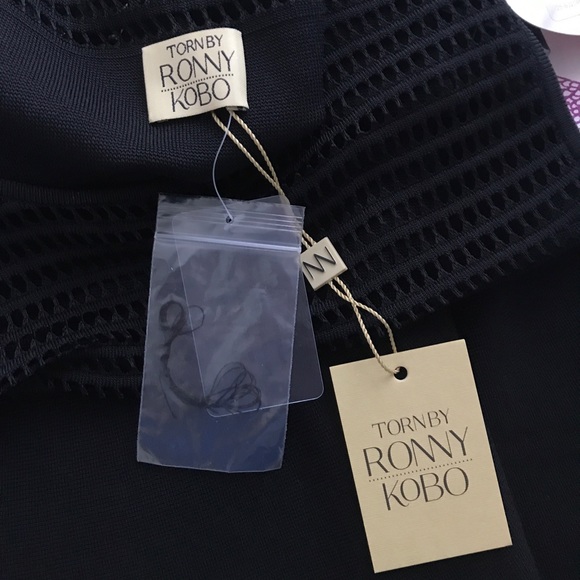 Torn by Ronny Kobo Black Cutout Detail Black Dress - Picture 10 of 10